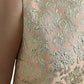 Metallic Floral Jacquard A-line Mini Dress