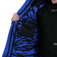 Black Blue Hooded Windbreaker Coat Jacket