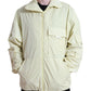 Yellow Nylon Collared Full Zip Parka Jacket