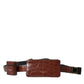 Brown Alligator Leather Airpods Case Coin Purse Wallet