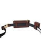 Brown Alligator Leather Airpods Case Coin Purse Wallet