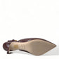 Elegant Leather Slingback Pumps - Chic Brown Hue