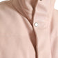 Pink Nylon Men Turtle Neck Puffer Jacket