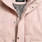 Pink Nylon Men Turtle Neck Puffer Jacket