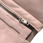 Pink Nylon Men Turtle Neck Puffer Jacket