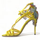 Chic Satin Floral Heeled Sandals