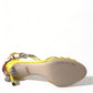 Chic Satin Floral Heeled Sandals