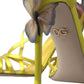 Chic Satin Floral Heeled Sandals