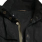 Black Patchwork Embellished Denim Jacket