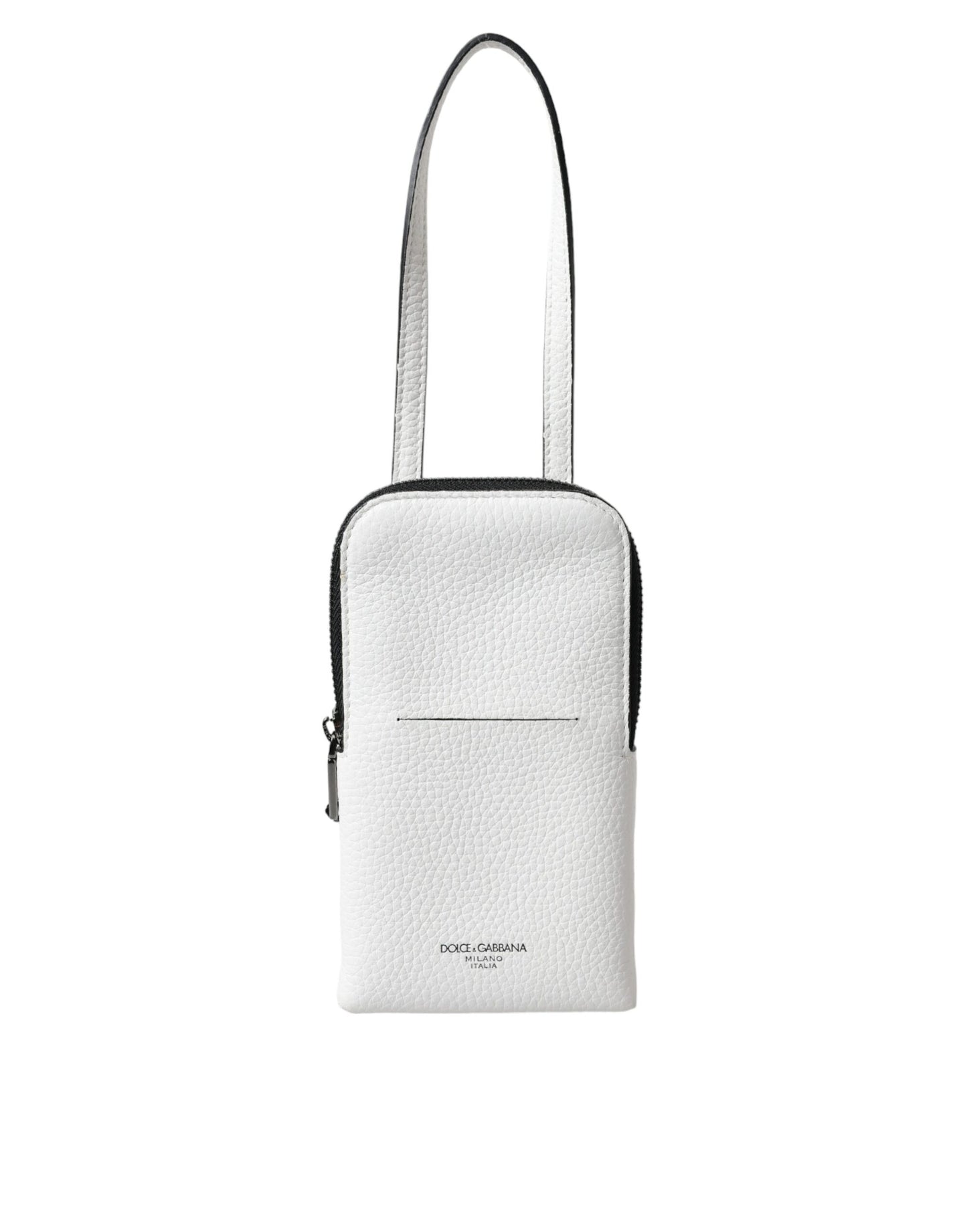 White Leather Purse Crossbody Sling Phone Bag