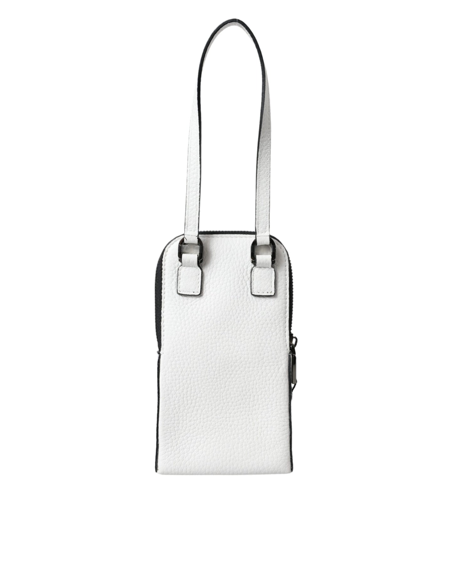 White Leather Purse Crossbody Sling Phone Bag