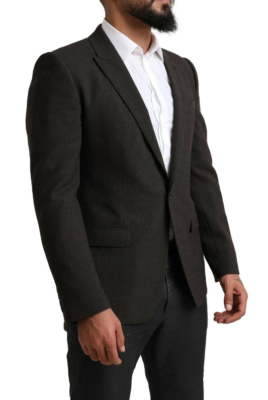 Elegant Dark Gray Martini Blazer