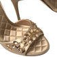 Crystal Embellished Heel Sandals