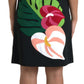 Black Tiger Jungle Print Sheath Stretch Dress