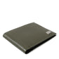 Olive Green Calfskin Leather Bifold Card Holder Wallet