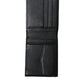 Black Leather Crown Heart Patch Bifold Card Holder Wallet