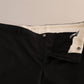 Elegant Black Virgin Wool Martini Suit