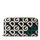 Multicolor DG Mania Leather Zip Around Continental Wallet