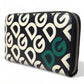 Multicolor DG Mania Leather Zip Around Continental Wallet
