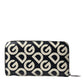 Multicolor DG Mania Leather Zip Around Continental Wallet