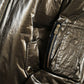 Bronze Nylon Full Zip Men Bomber Jacket