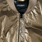 Bronze Nylon Full Zip Men Bomber Jacket