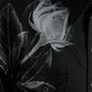 Black Floral Cotton Collared Dress Shirt