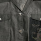 Dark Gray Cotton Collared Long Sleeves Shirt