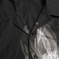 Black Floral Cotton Collared Long Sleeves Men Shirt