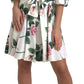 Elegant Floral A-Line Knee-Length Dress
