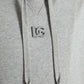 Gray Cotton Logo Hooded Sweatshirt Sweater
