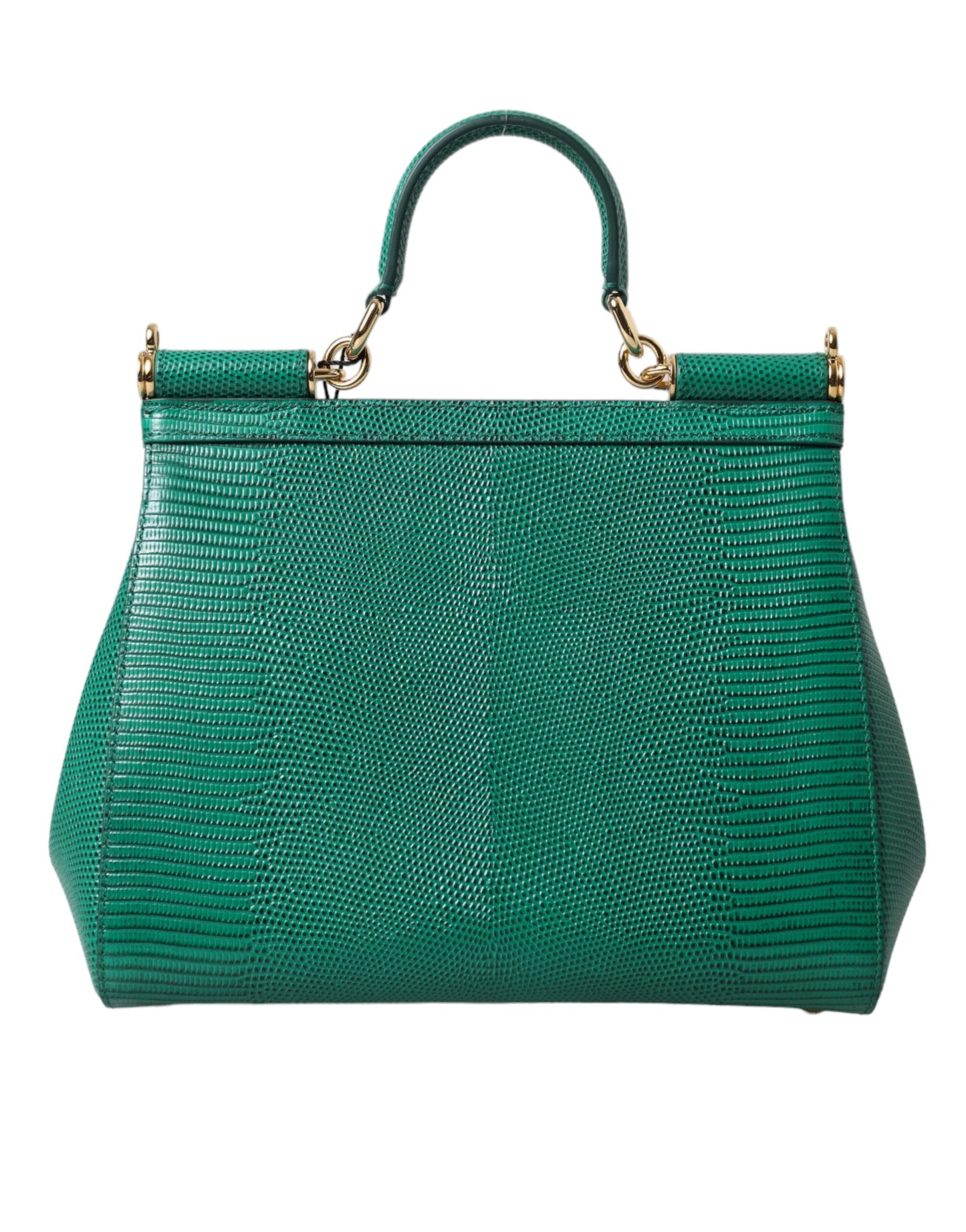 Elegant Green Leather Miss Sicily Satchel