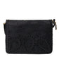 Black Embellished Baroque Crossbody Shoulder Bag