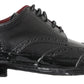 Elegant Black Leather Derby Shoes