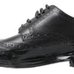 Elegant Black Leather Derby Shoes