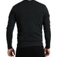 Gray Wool Round Neck Pullover Sweater