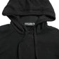 Black Cashmere Hooded Pullover Sweater