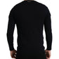 Blue Cotton Round Neck Pullover Sweater