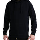 Blue Cashmere Hooded Pullover Sweater