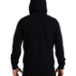Blue Cashmere Hooded Pullover Sweater