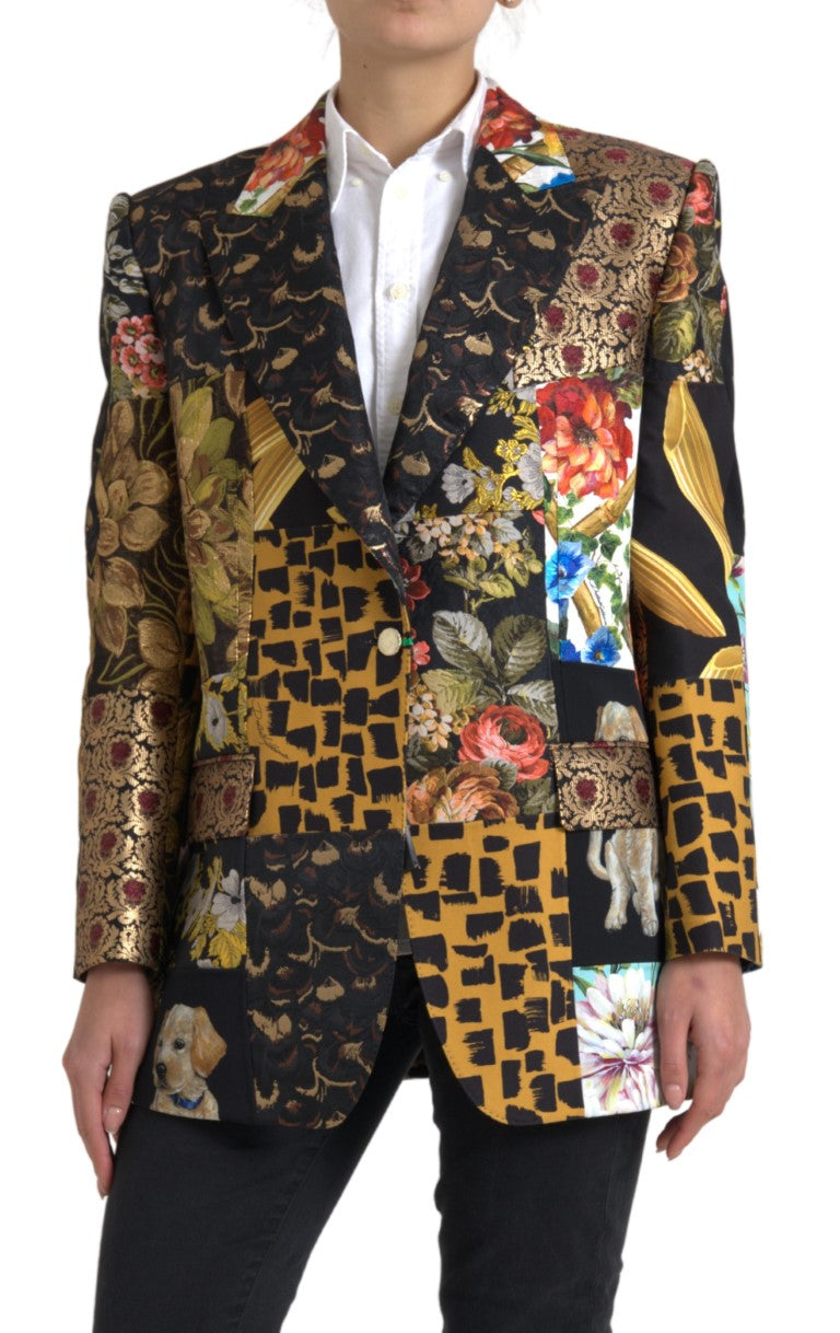 Elegant Multicolor Single Breasted Jacket