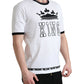White Crown King Cotton Crew Neck T-shirt