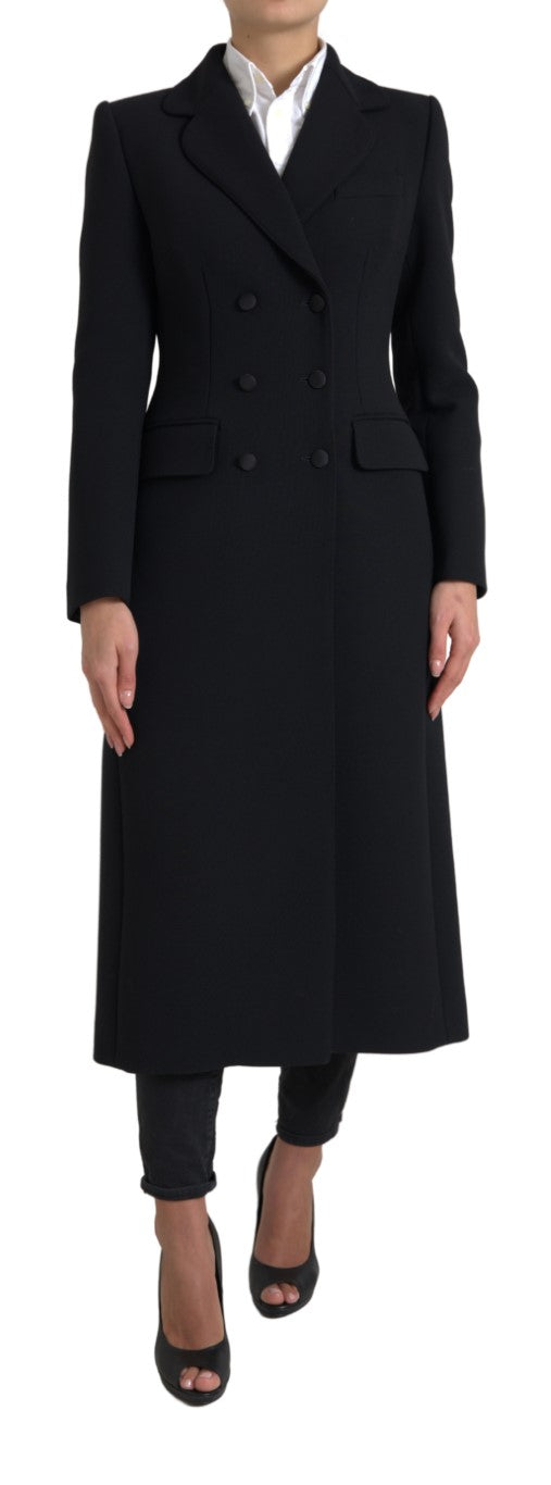 Elegant Double Breasted Wool Coat