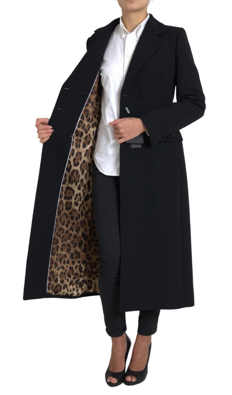 Elegant Double Breasted Wool Coat