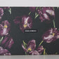 Black Purple Tulip Print Fur Mary Janes Pumps