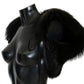 Elegant Black Silver Fox Fur Scarf