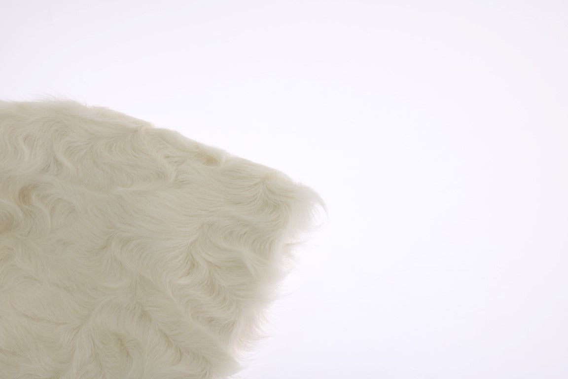 White Xiangao Lamb Fur Beanie