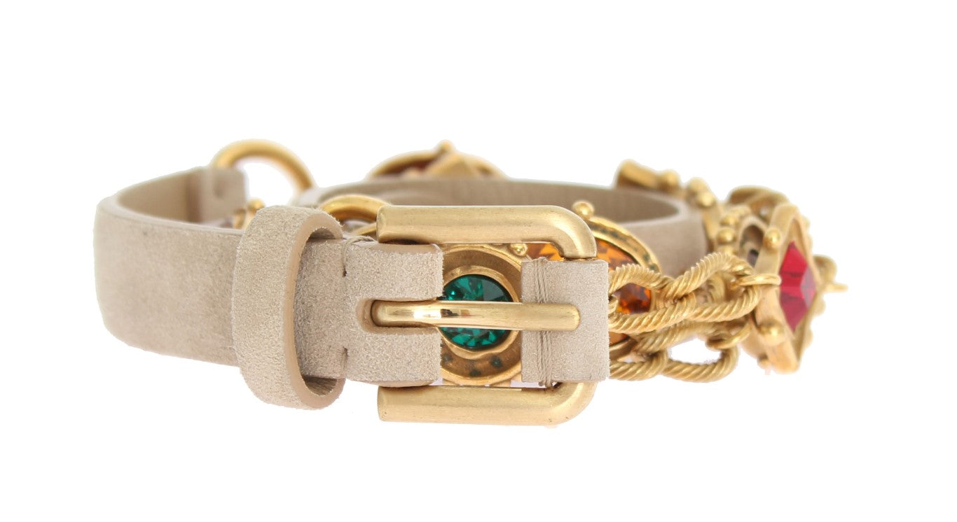 Elegant Multicolor Crystal Embellished Belt