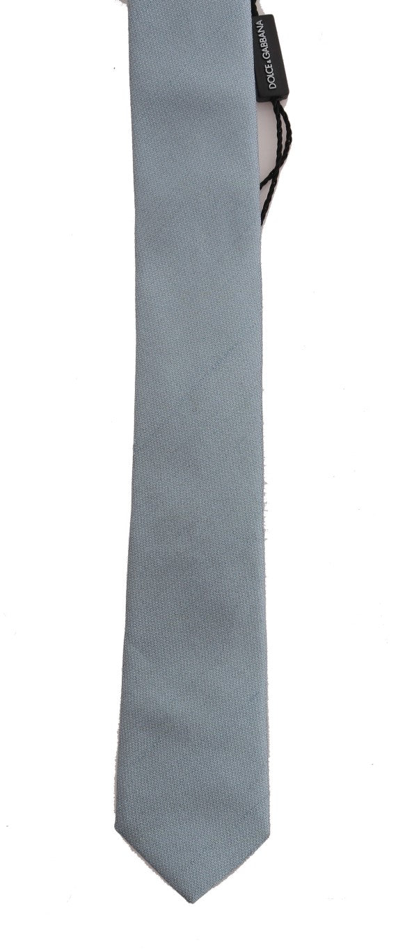 Elegant Light Blue Silk Neck Tie