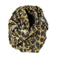 Gold Silver Metallic Leopard Print Turban Headband